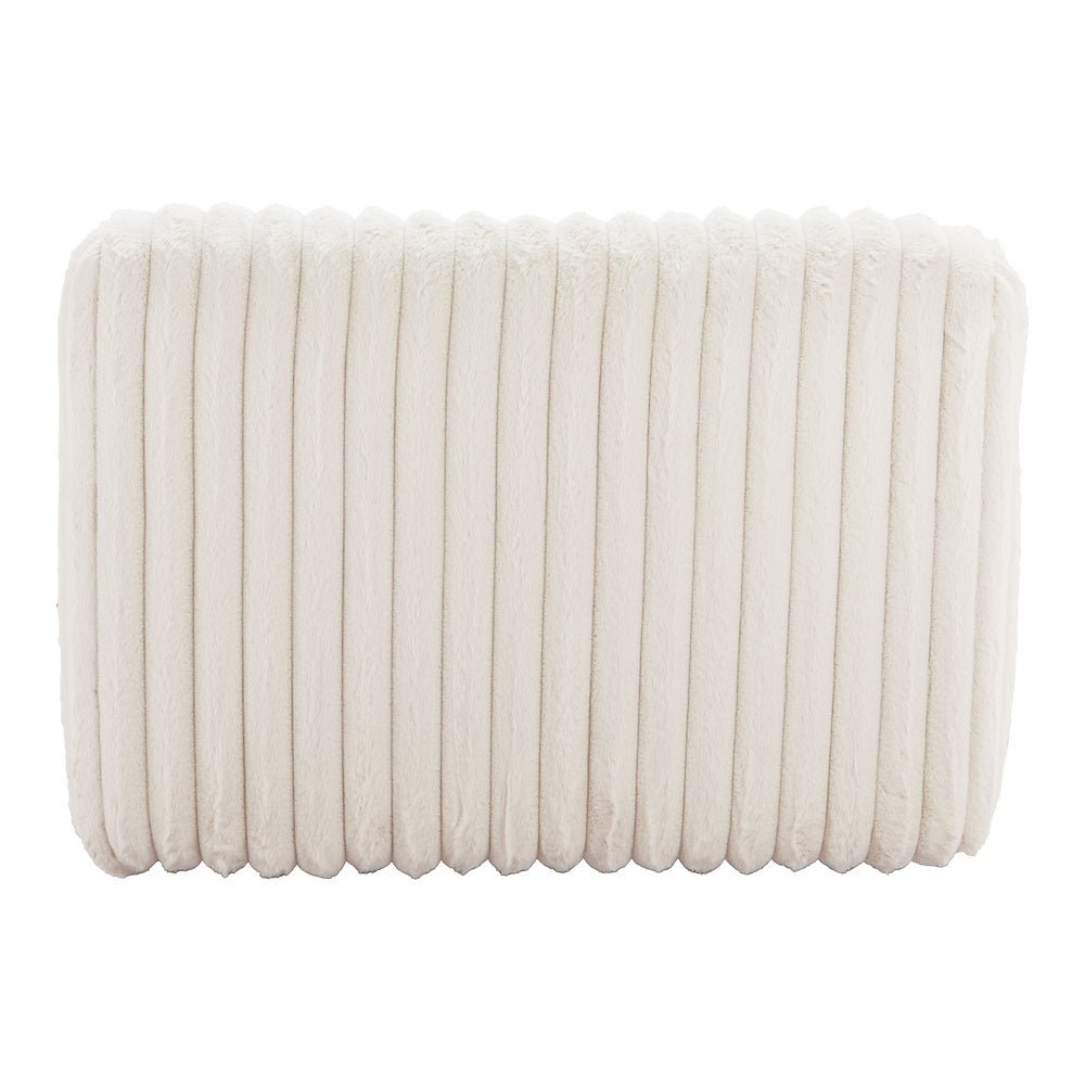 Sillón Ocasional para Recepción - ZUO OSTERBRO - Crema - Asiento y Respaldo Tapizados - 110278 - Zuo - NOGAL BEAT - Sillón Ocasional