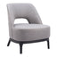 Sillón Ocasional para Sala de Espera - ZUO MISTLEY - Gris - Asiento y Respaldo Tapizados - 110110 - Zuo - NOGAL BEAT - Sillón Ocasional