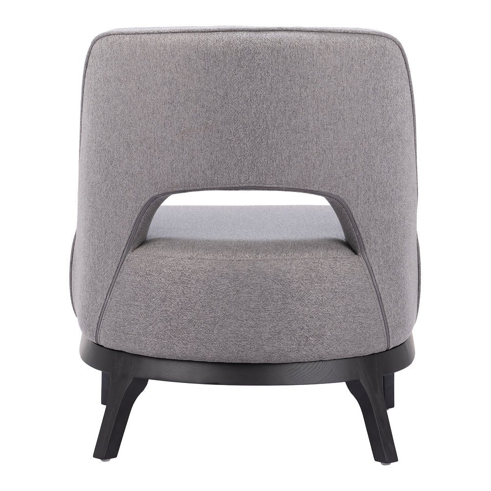 Sillón Ocasional para Sala de Espera - ZUO MISTLEY - Gris - Asiento y Respaldo Tapizados - 110110 - Zuo - NOGAL BEAT - Sillón Ocasional