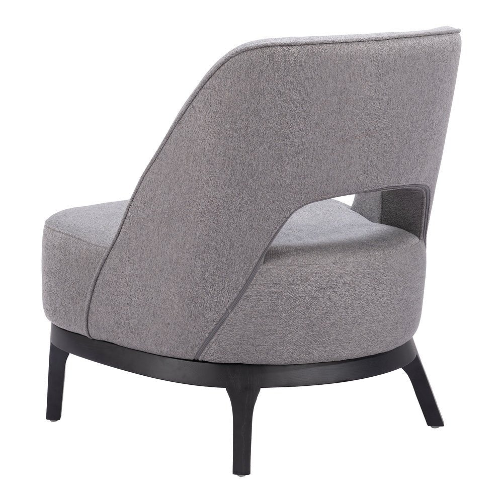 Sillón Ocasional para Sala de Espera - ZUO MISTLEY - Gris - Asiento y Respaldo Tapizados - 110110 - Zuo - NOGAL BEAT - Sillón Ocasional