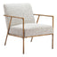 Sillón Ocasional para Sala de Espera - ZUO NORREBRO - Beige Escarcha - Asiento y Respaldo Tapizados en Tejido Texturizado - 110270 - Zuo - NOGAL BEAT - Sillón Ocasional