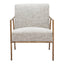 Sillón Ocasional para Sala de Espera - ZUO NORREBRO - Beige Escarcha - Asiento y Respaldo Tapizados en Tejido Texturizado - 110270 - Zuo - NOGAL BEAT - Sillón Ocasional