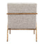 Sillón Ocasional para Sala de Espera - ZUO NORREBRO - Beige Escarcha - Asiento y Respaldo Tapizados en Tejido Texturizado - 110270 - Zuo - NOGAL BEAT - Sillón Ocasional