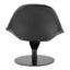Sillón Ocasional para Sala de Espera - ZUO POOLE - Negro - Asiento y Respaldo Tapizados en Piel Sintética - 110111 - Zuo - NOGAL BEAT - Sillón Ocasional