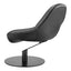 Sillón Ocasional para Sala de Espera - ZUO POOLE - Negro - Asiento y Respaldo Tapizados en Piel Sintética - 110111 - Zuo - NOGAL BEAT - Sillón Ocasional