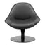 Sillón Ocasional para Sala de Espera - ZUO POOLE - Negro - Asiento y Respaldo Tapizados en Piel Sintética - 110111 - Zuo - NOGAL BEAT - Sillón Ocasional