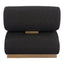 Sillón Ocasional para Salón de Belleza - ZUO BARSA - Negro - Asiento y Respaldo Tapizados en Tejido Texturizado - 109932 - Zuo - NOGAL BEAT - Sillón Ocasional