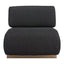 Sillón Ocasional para Salón de Belleza - ZUO BARSA - Negro - Asiento y Respaldo Tapizados en Tejido Texturizado - 109932 - Zuo - NOGAL BEAT - Sillón Ocasional