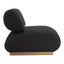 Sillón Ocasional para Salón de Belleza - ZUO BARSA - Negro - Asiento y Respaldo Tapizados en Tejido Texturizado - 109932 - Zuo - NOGAL BEAT - Sillón Ocasional
