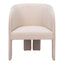 Sillón Ocasional para Salón de Belleza - ZUO HULL - Beige - Asiento y Respaldo Tapizados - 110106 - Zuo - NOGAL BEAT - Sillón Ocasional
