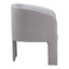 Sillón Ocasional para Salón de Belleza - ZUO HULL - Gris Pizarra - Asiento y Respaldo Tapizados en Lino Sintético - 110105 - Zuo - NOGAL BEAT - Sillón Ocasional