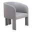 Sillón Ocasional para Salón de Belleza - ZUO HULL - Gris Pizarra - Asiento y Respaldo Tapizados en Lino Sintético - 110105 - Zuo - NOGAL BEAT - Sillón Ocasional
