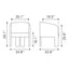 Sillón Ocasional para Salón de Belleza - ZUO HULL - Gris Pizarra - Asiento y Respaldo Tapizados en Lino Sintético - 110105 - Zuo - NOGAL BEAT - Sillón Ocasional