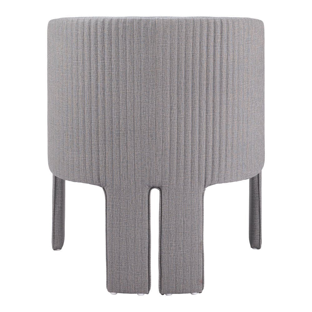 Sillón Ocasional para Salón de Belleza - ZUO HULL - Gris Pizarra - Asiento y Respaldo Tapizados en Lino Sintético - 110105 - Zuo - NOGAL BEAT - Sillón Ocasional