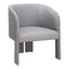 Sillón Ocasional para Salón de Belleza - ZUO HULL - Gris Pizarra - Asiento y Respaldo Tapizados en Lino Sintético - 110105 - Zuo - NOGAL BEAT - Sillón Ocasional