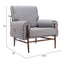 Sillón Ocasional para Salón de Belleza - ZUO KLEM - Gris - Asiento y Respaldo Tapizados en Tejido Texturizado - 110205 - Zuo - NOGAL BEAT - Sillón Ocasional