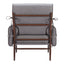 Sillón Ocasional para Salón de Belleza - ZUO KLEM - Gris - Asiento y Respaldo Tapizados en Tejido Texturizado - 110205 - Zuo - NOGAL BEAT - Sillón Ocasional