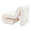 Sillón Ocasional para Salón de Belleza - ZUO OPAM - Blanco - Asiento y Respaldo Tapizados en Pana - 110283 - Zuo - NOGAL BEAT - Sillón Ocasional