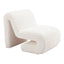 Sillón Ocasional para Salón de Belleza - ZUO OPAM - Blanco - Asiento y Respaldo Tapizados en Pana - 110283 - Zuo - NOGAL BEAT - Sillón Ocasional