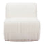 Sillón Ocasional para Salón de Belleza - ZUO OPAM - Blanco - Asiento y Respaldo Tapizados en Pana - 110283 - Zuo - NOGAL BEAT - Sillón Ocasional
