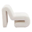 Sillón Ocasional para Salón de Belleza - ZUO OPAM - Blanco - Asiento y Respaldo Tapizados en Pana - 110283 - Zuo - NOGAL BEAT - Sillón Ocasional