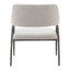 Sillón Ocasional para Salón de Belleza - ZUO VESTERBORO - Gris - Asiento y Respaldo Tapizados en Tejido Texturizado - 110269 - Zuo - NOGAL BEAT - Sillón Ocasional