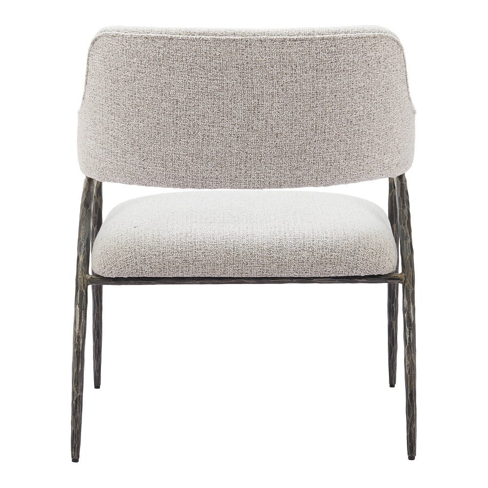 Sillón Ocasional para Salón de Belleza - ZUO VESTERBORO - Gris - Asiento y Respaldo Tapizados en Tejido Texturizado - 110269 - Zuo - NOGAL BEAT - Sillón Ocasional