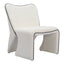 Sillón Ocasional para Spa - ZUO NOVO - Marfil - Asiento y Respaldo Tapizados en Tejido Texturizado - 110201 - Zuo - NOGAL BEAT - Sillón Ocasional