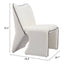 Sillón Ocasional para Spa - ZUO NOVO - Marfil - Asiento y Respaldo Tapizados en Tejido Texturizado - 110201 - Zuo - NOGAL BEAT - Sillón Ocasional