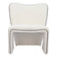 Sillón Ocasional para Spa - ZUO NOVO - Marfil - Asiento y Respaldo Tapizados en Tejido Texturizado - 110201 - Zuo - NOGAL BEAT - Sillón Ocasional