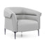 Sillón Offiho Amelia OHM-41001 tapizado suave al tacto con patas de acero pavonado