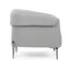 Sillón Offiho Amelia OHM-41001 tapizado suave al tacto con patas de acero pavonado