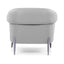 Sillón Offiho Amelia OHM-41001 tapizado suave al tacto con patas de acero pavonado