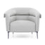 Sillón Offiho Amelia OHM-41001 tapizado suave al tacto con patas de acero pavonado