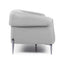 Sillón Offiho Amelia OHM-41003 alargado tapizado suave al tacto sobre patas de acero pavonado