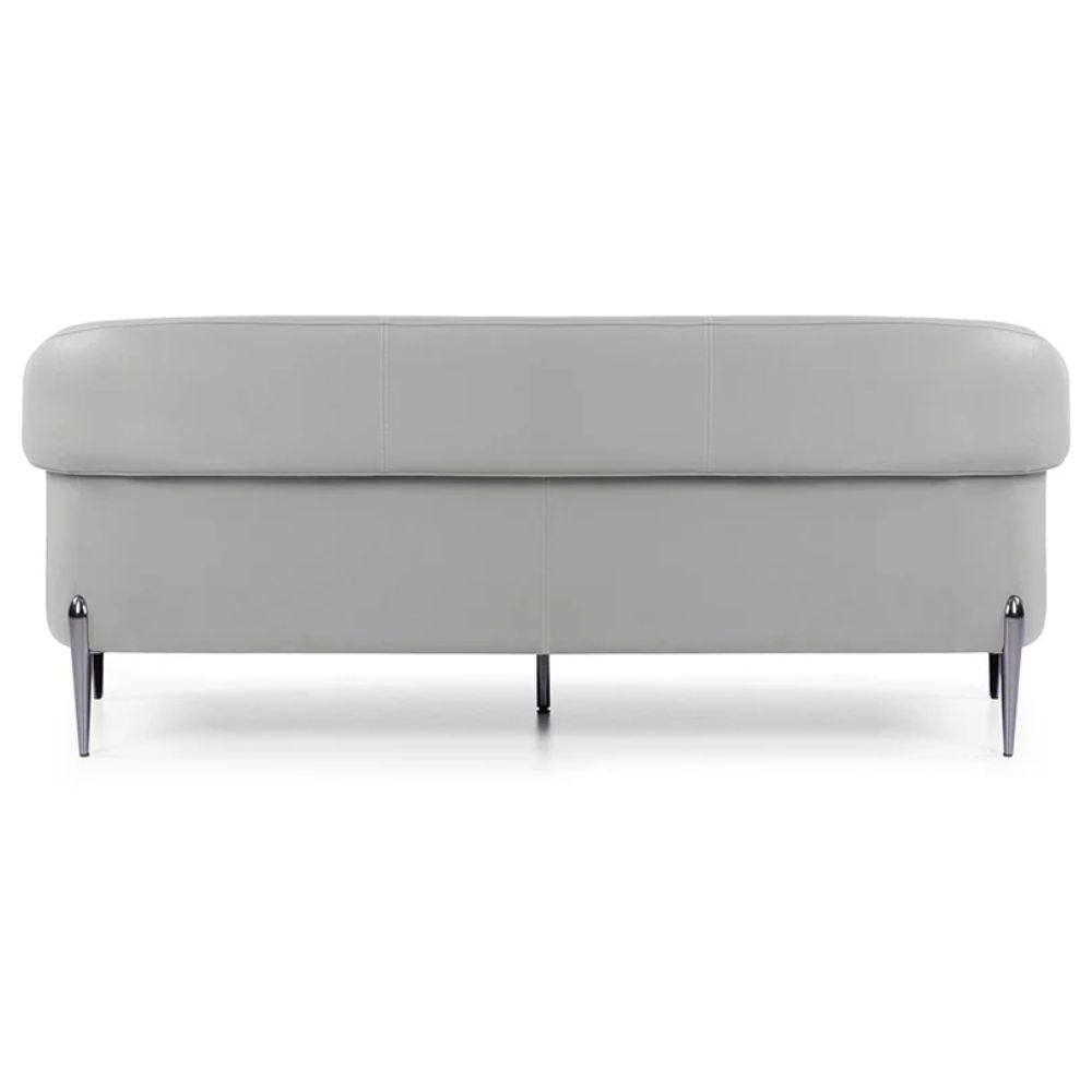 Sillón Offiho Amelia OHM-41003 alargado tapizado suave al tacto sobre patas de acero pavonado