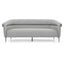 Sillón Offiho Amelia OHM-41003 alargado tapizado suave al tacto sobre patas de acero pavonado