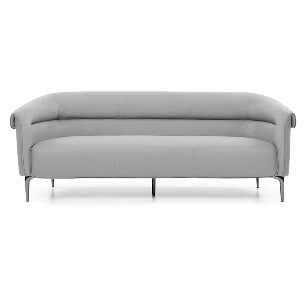 Sillón Offiho Amelia OHM-41003 alargado tapizado suave al tacto sobre patas de acero pavonado