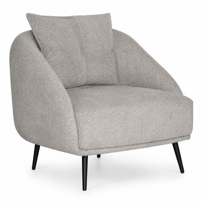 Sillón 1 plaza ALBAR BOGOTA para área de espera, asiento y respaldo tapizados con pata metálica negra.