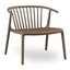 Sillón Resol Woody Lounge con brazos en polipropileno apilable para interior y exterior