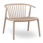Sillón Resol Woody Lounge con brazos en polipropileno apilable para interior y exterior