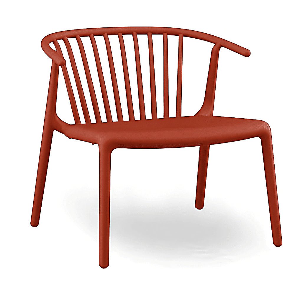 Sillón para Descanso con Brazos - RESOL WOODY LOUNGE - Varios Colores - Protección UV y Apilable - 07085 - Resol - NOGAL BEAT - Sillón Ocasional