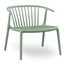 Sillón Resol Woody Lounge con brazos en polipropileno apilable para interior y exterior