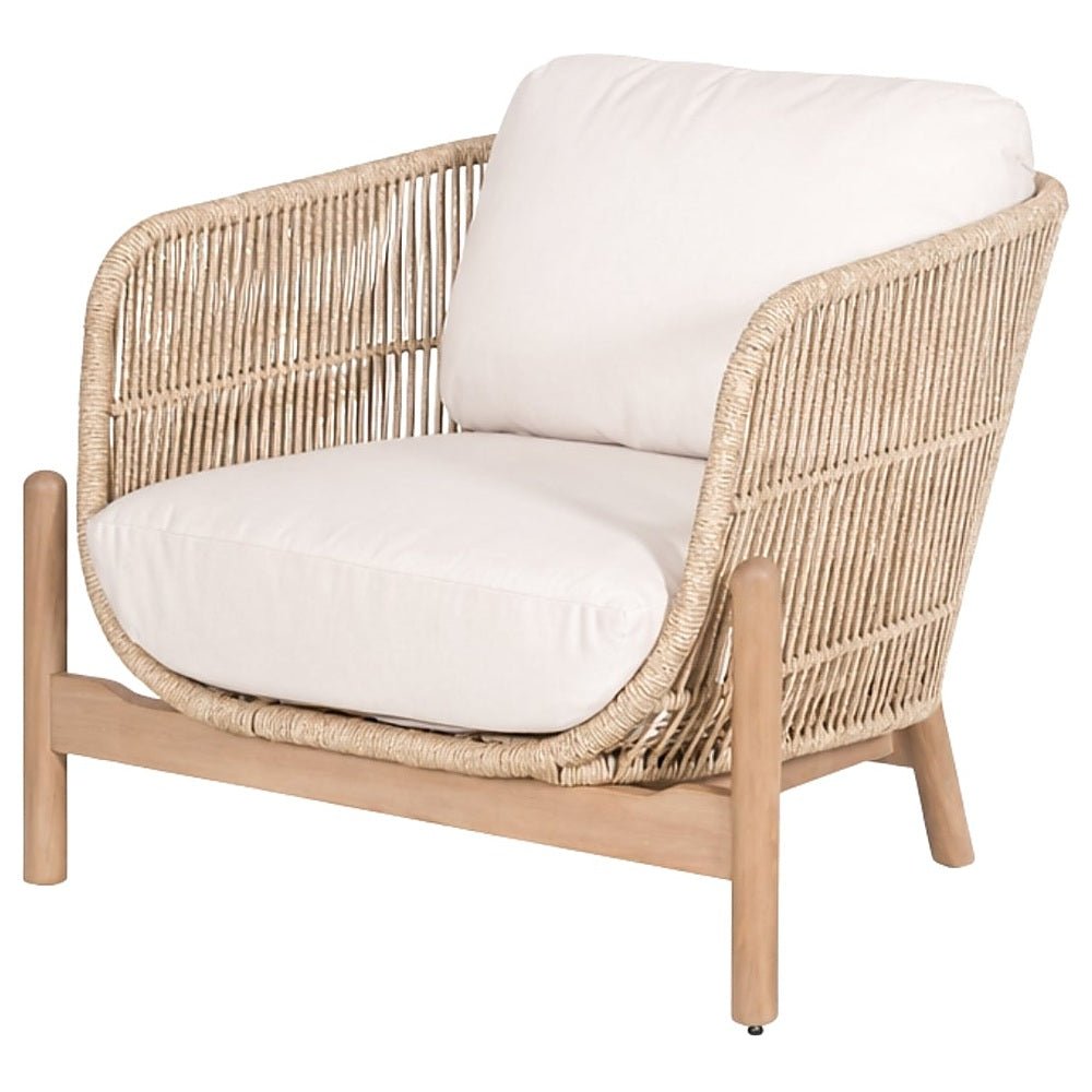 Sillón para Jardín y Terraza - NOGAL BEAT BEQUIA SILL0904872 - Asiento y Respaldo Tapizados - SILL0904872 - Mundo In - NOGAL BEAT - Sillón Ocasional