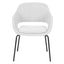 Sillón Bratti Vibe tapizado en poliuretano con base metálica negra de cuatro puntas