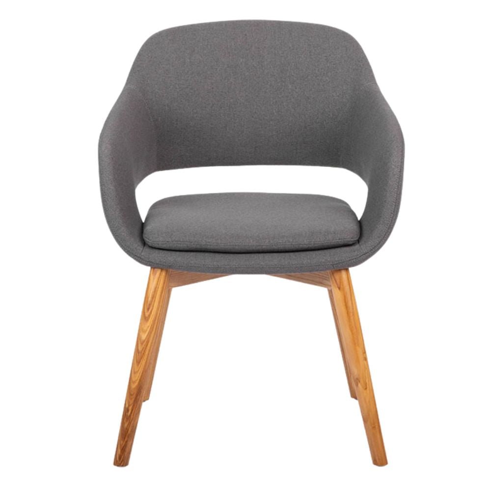 Sillón Para Recepción y Área De Espera - BRATTI VIBE BASE MADERA - Varios Colores - Tapizado - Bratti - NOGAL BEAT - silla