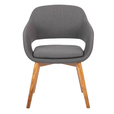 Sillón Para Recepción y Área De Espera - BRATTI VIBE BASE MADERA - Varios Colores - Tapizado - Bratti - NOGAL BEAT - silla