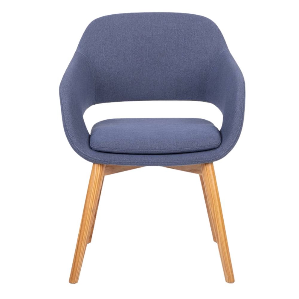 Sillón Para Recepción y Área De Espera - BRATTI VIBE BASE MADERA - Varios Colores - Tapizado - Bratti - NOGAL BEAT - silla