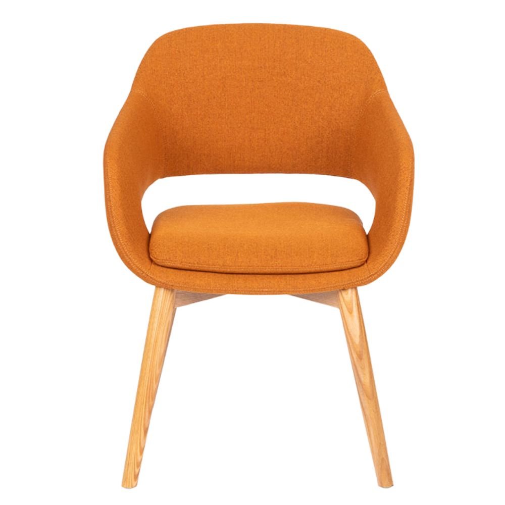 Sillón Para Recepción y Área De Espera - BRATTI VIBE BASE MADERA - Varios Colores - Tapizado - Bratti - NOGAL BEAT - silla