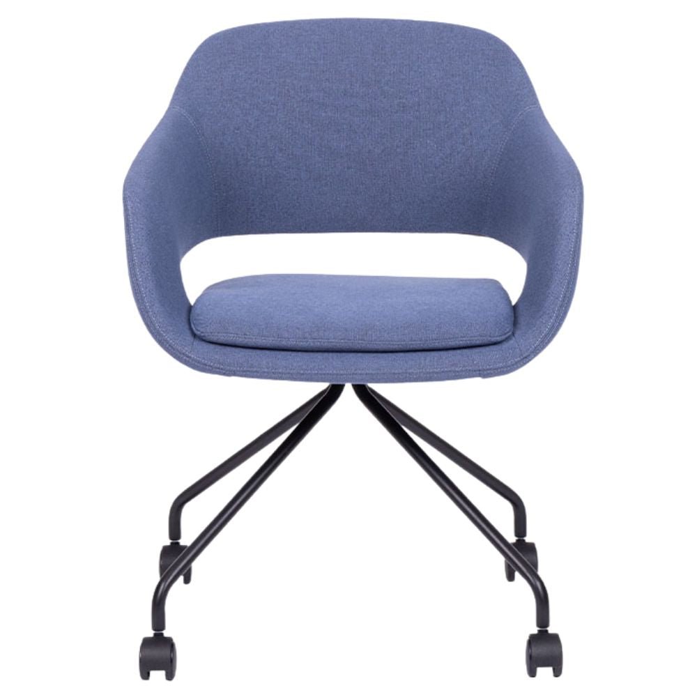 Sillón Para Recepción y Área De Espera - BRATTI Vibe Rodajas - Varios Colores - Tapizado - Bratti - NOGAL BEAT - silla
